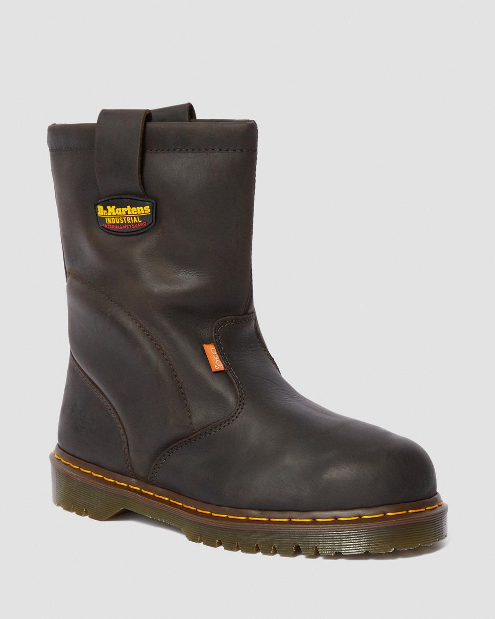 Dr Martens 2295 Extra Wide Met Guard Kožené Slip On Pracovné Topánky Panske ( Tmavo Hnede ) SK 382-X